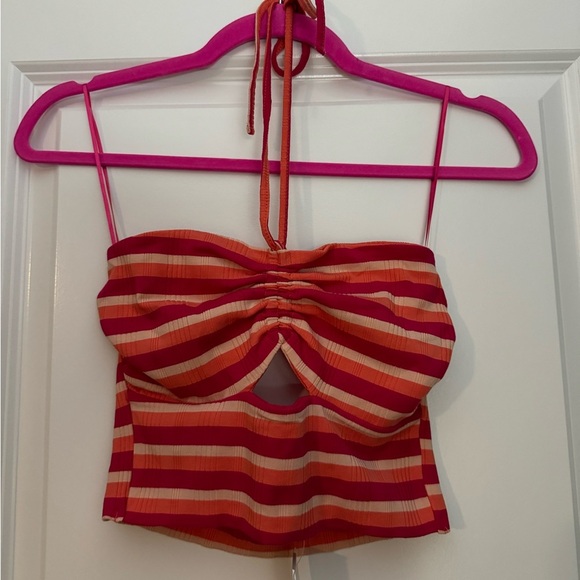 NWT L*Space Paloma Striped Crop Top in Size Small - Picture 7 of 9